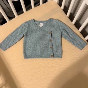 GAP Baby Teal Ribbed Sweater, 6-12 months, EUC
